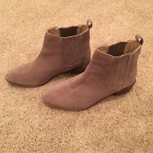 Nude Suede Steve Madden Boots